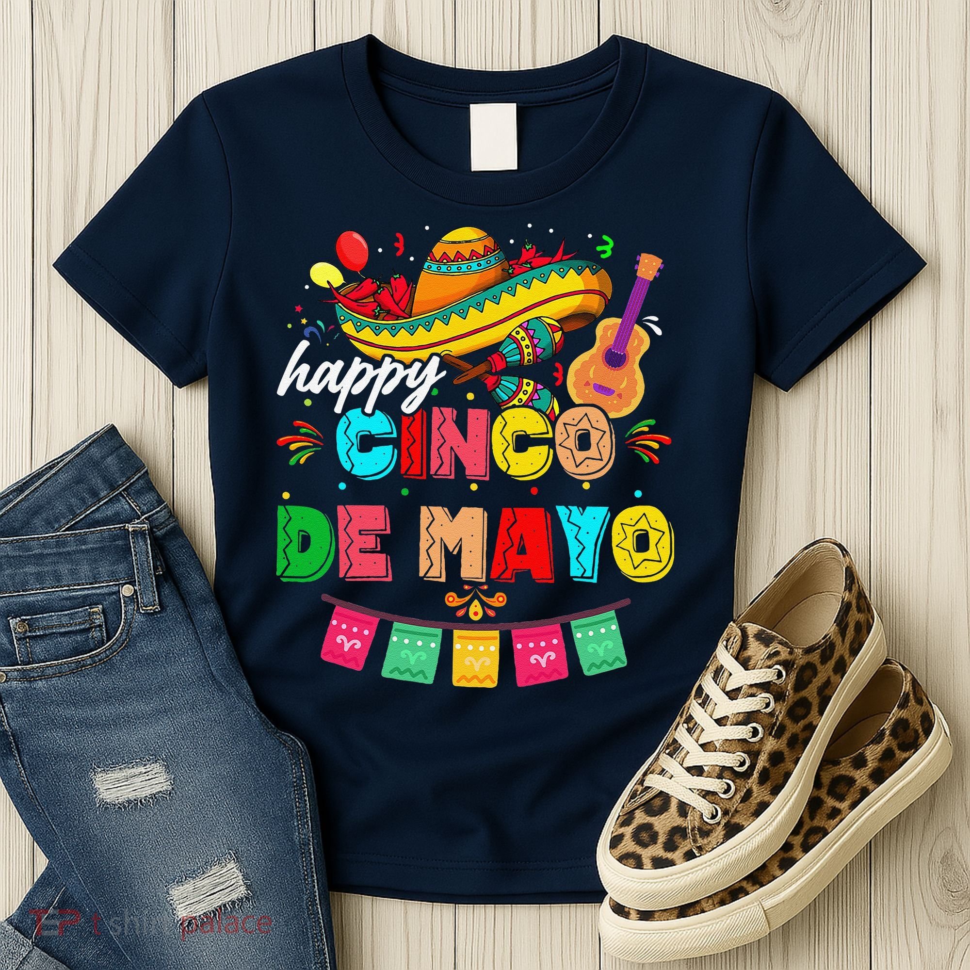 Happy 5 De Mayo Lets Fiesta Viva Mexico Cinco De Mayo Women's T-Shirt