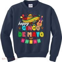 Happy 5 De Mayo Lets Fiesta Viva Mexico Cinco De Mayo Kids Sweatshirt thumb 0