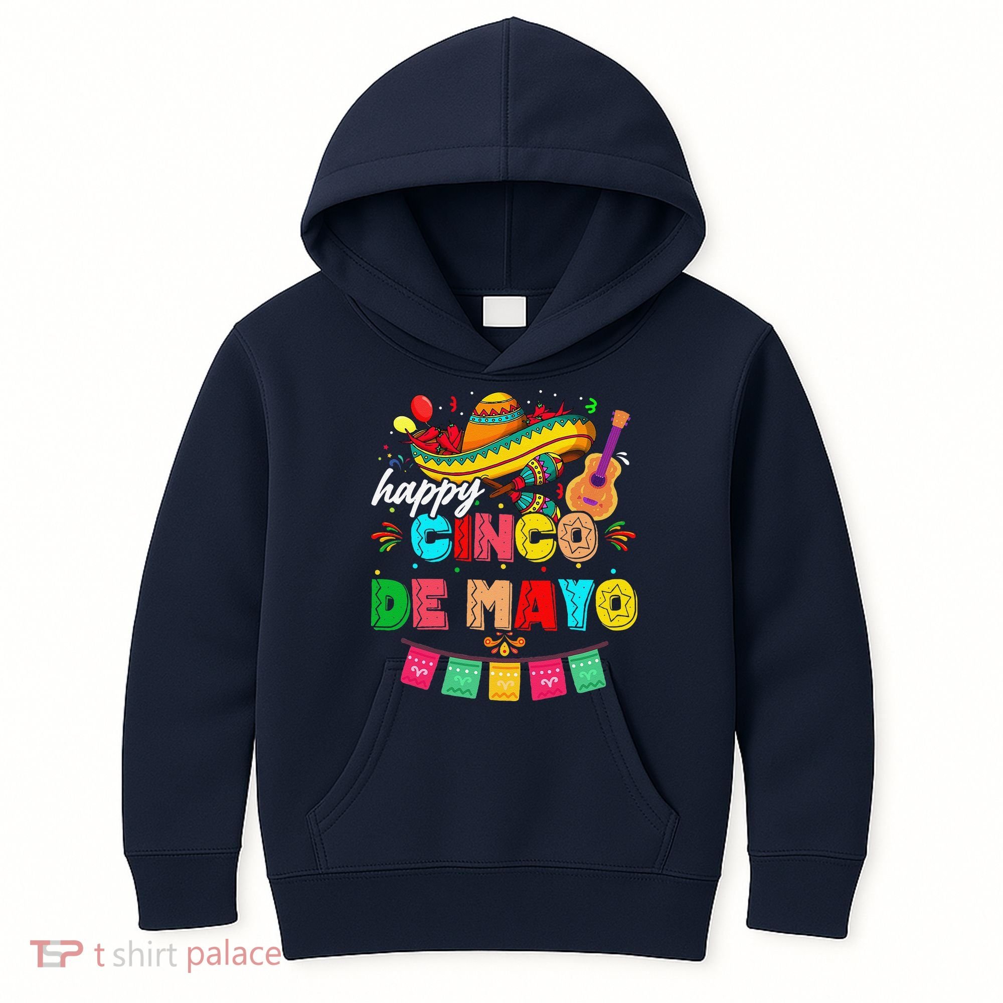 Happy 5 De Mayo Lets Fiesta Viva Mexico Cinco De Mayo Kids Hoodie