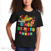 Happy 5 De Mayo Lets Fiesta Viva Mexico Cinco De Mayo Kids T-Shirt thumb 2