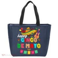 Happy 5 De Mayo Lets Fiesta Viva Mexico Cinco De Mayo Tote Bag thumb 0