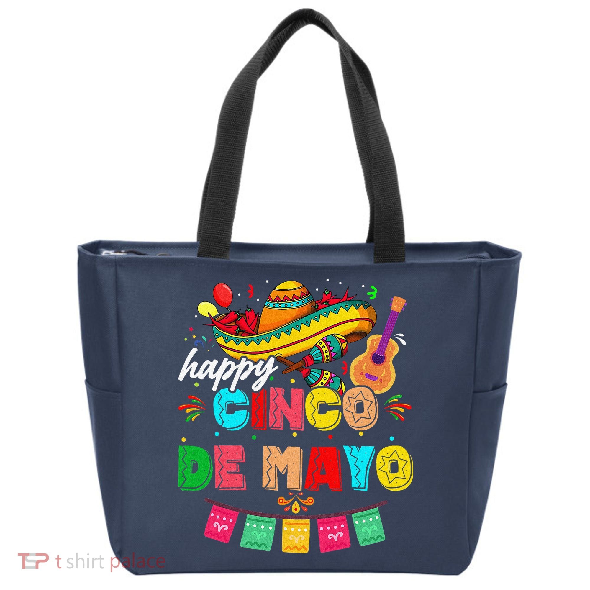 Happy 5 De Mayo Lets Fiesta Viva Mexico Cinco De Mayo Tote Bag