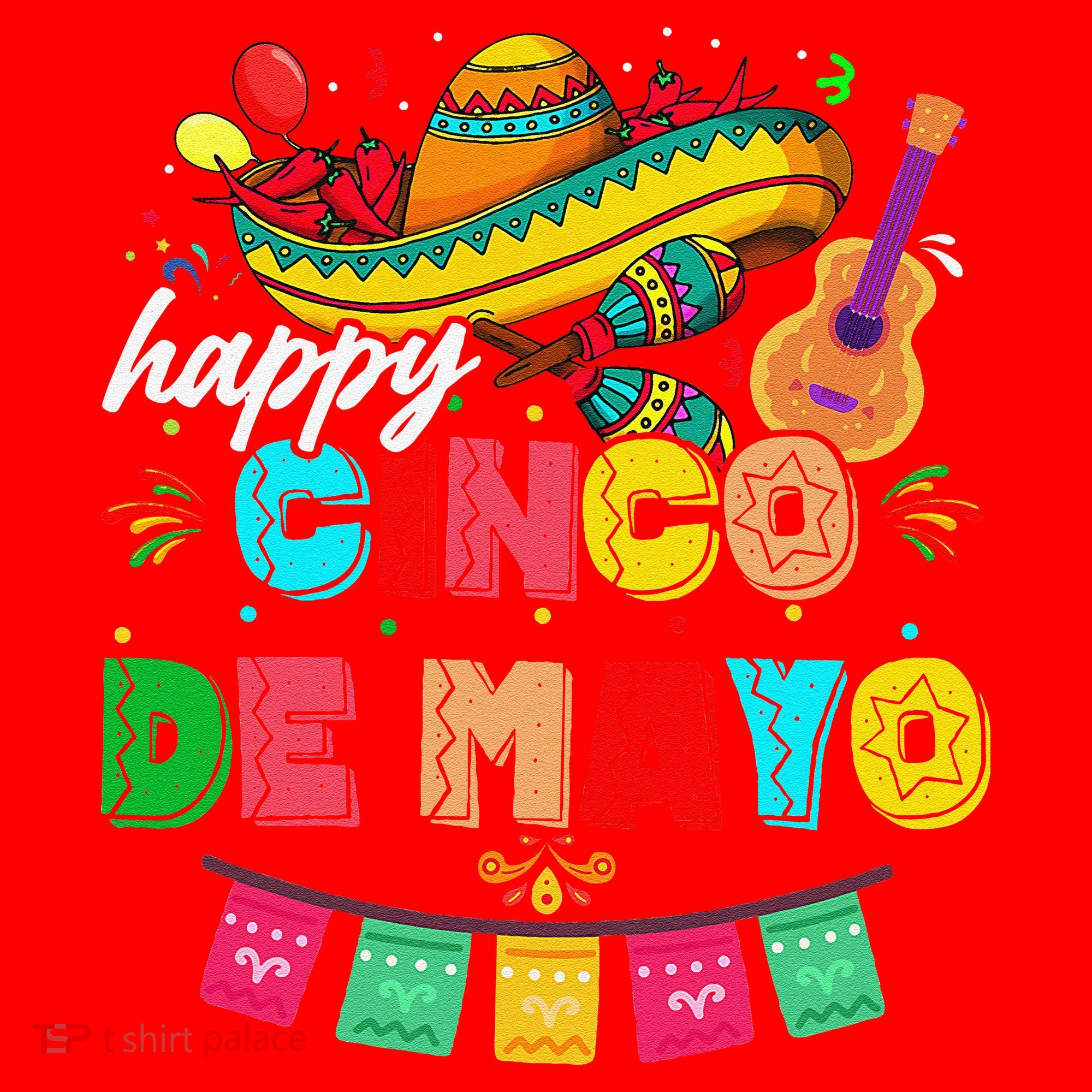 Happy 5 De Mayo Lets Fiesta Viva Mexico Cinco De Mayo Santa Hat