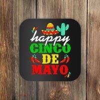 Happy 5 De Mayo Cinco de Mayo Viva Mexico 5 De Mayo Coaster thumb 0
