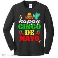 Happy 5 De Mayo Cinco de Mayo Viva Mexico 5 De Mayo Kids Long Sleeve Shirt thumb 0