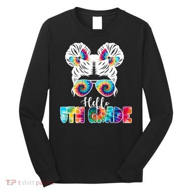 Hello 5th Grade Colorful Long Sleeve Shirt