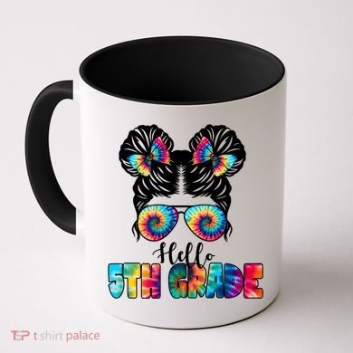 Hello 5th Grade Colorful Coffee Mug
