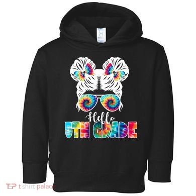 Hello 5th Grade Colorful Toddler Hoodie