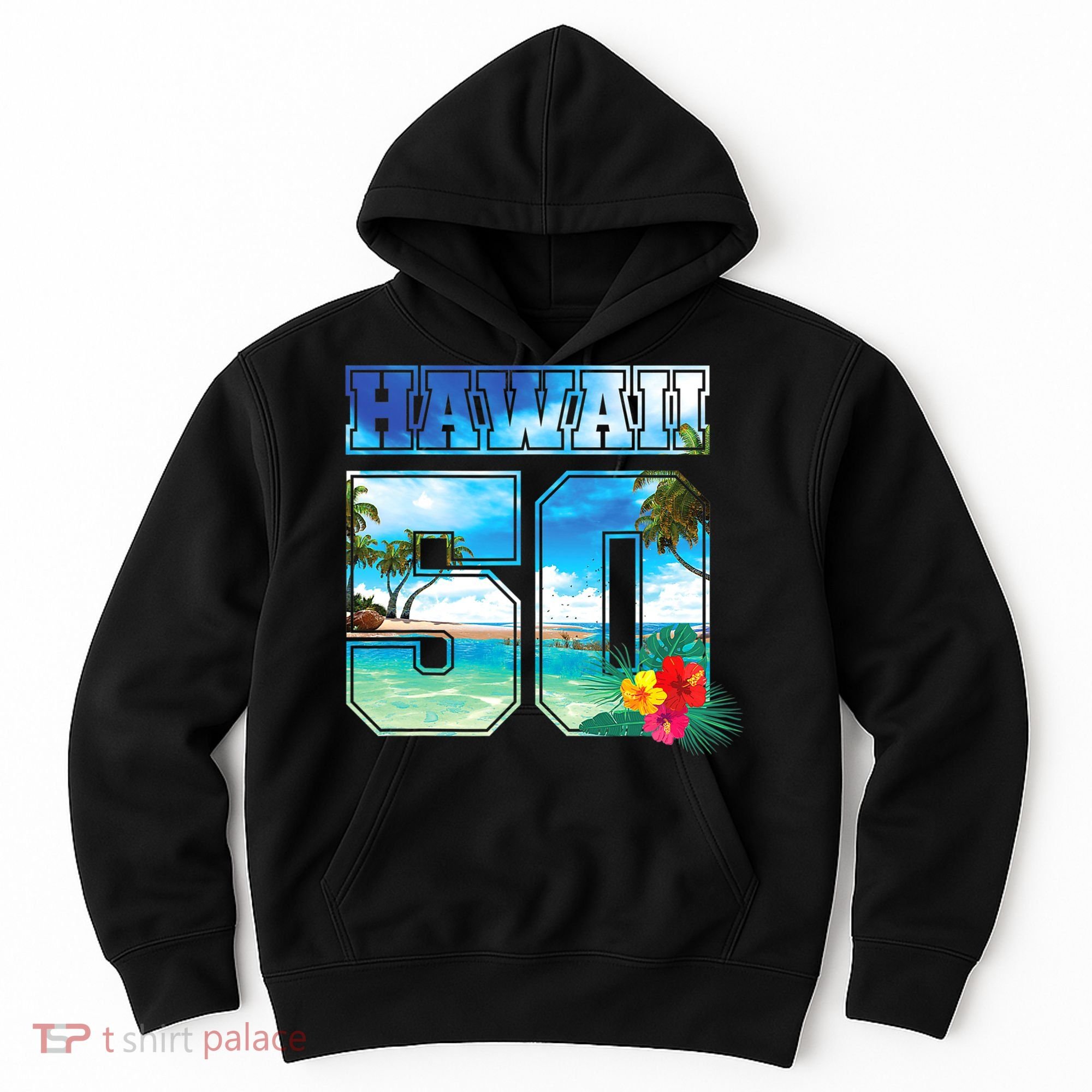 Hawaii 50th State Hawaii Hibiscus 50 Hoodie