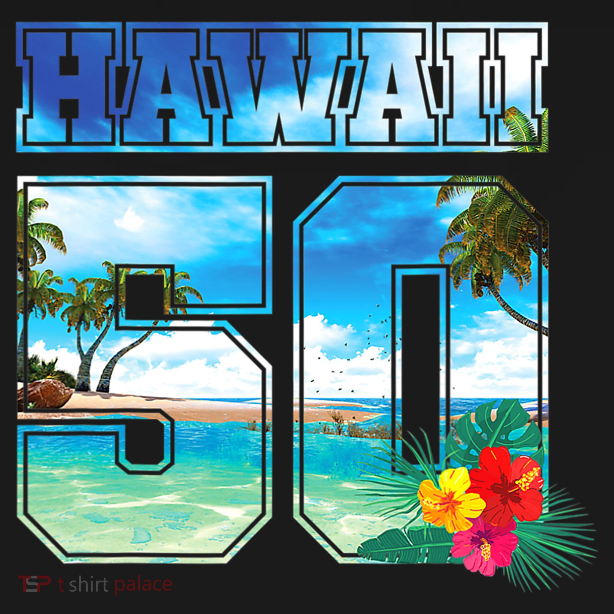 Hawaii 50th State Hawaii Hibiscus 50 Bucket Hat