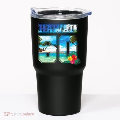 Hawaii 50th State Hawaii Hibiscus 50 Tumbler