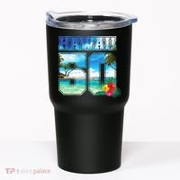 Hawaii 50th State Hawaii Hibiscus 50 Tumbler thumb 0