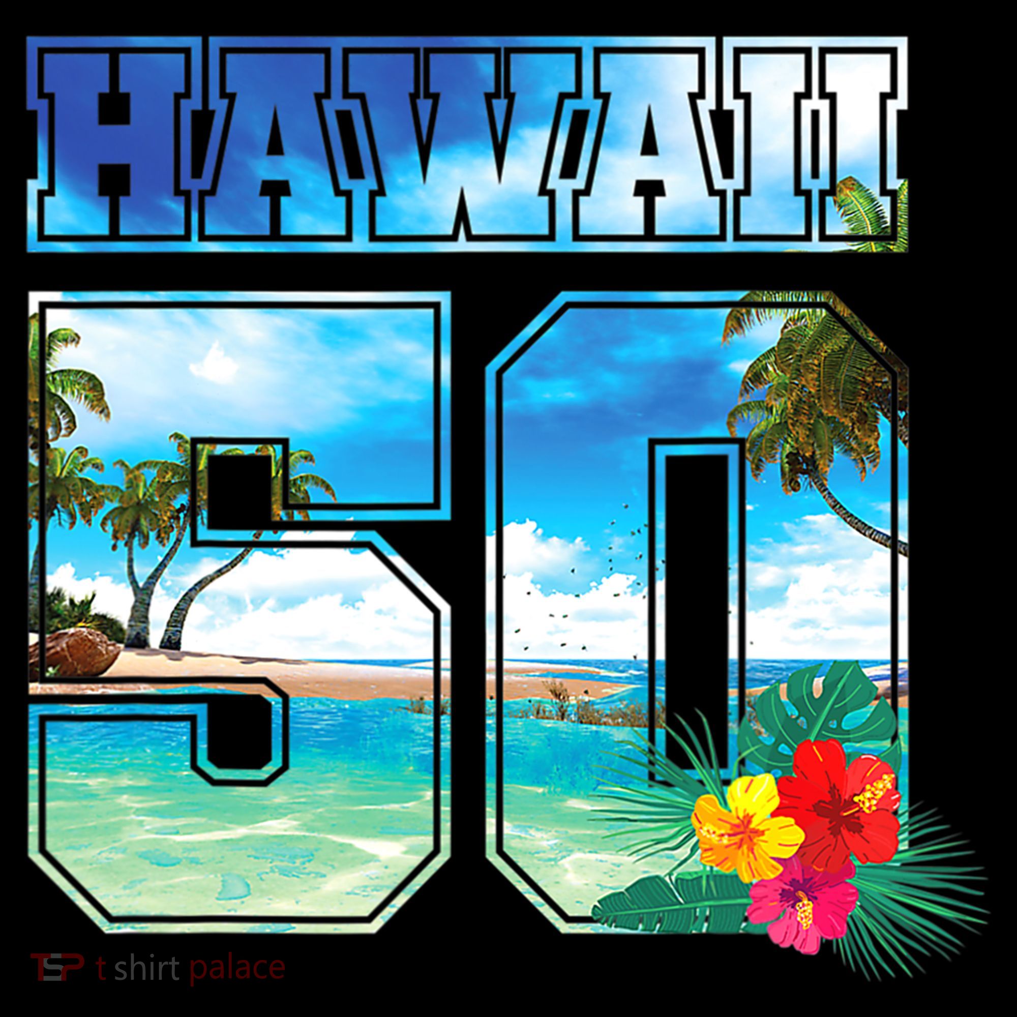 Hawaii 50th State Hawaii Hibiscus 50 Mousepad