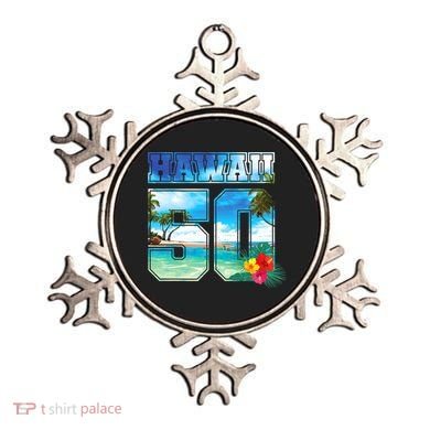 Hawaii 50th State Hawaii Hibiscus 50 Ornament