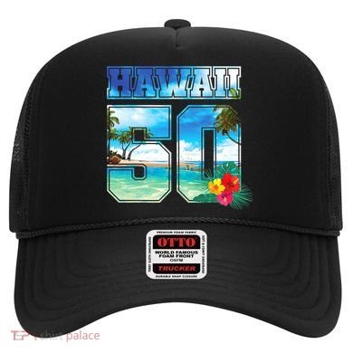 Hawaii 50th State Hawaii Hibiscus 50 Hat