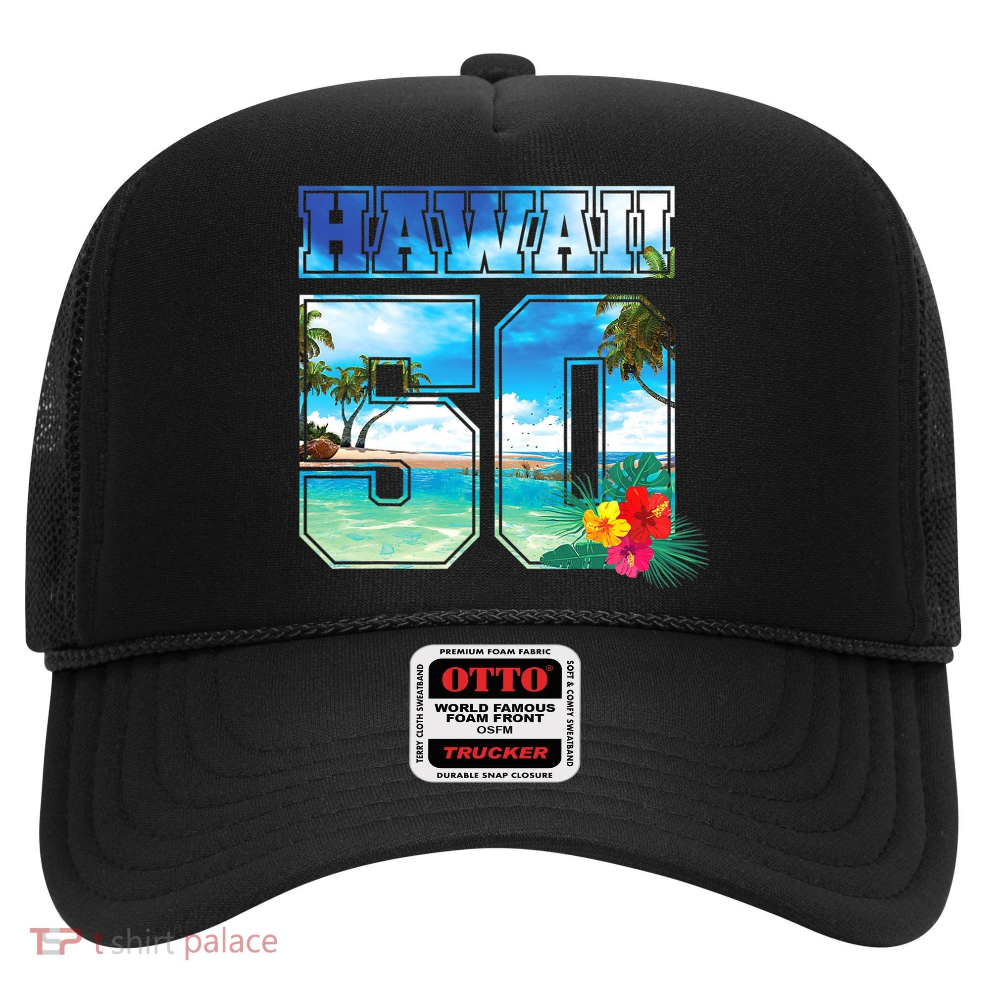 Hawaii 50th State Hawaii Hibiscus 50 Hat