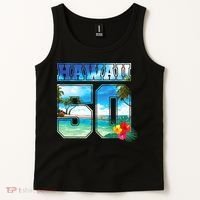 Hawaii 50th State Hawaii Hibiscus 50 Tank Top thumb 2