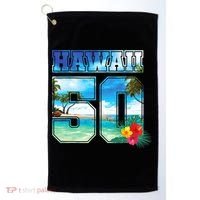 Hawaii 50th State Hawaii Hibiscus 50 Golf Towel thumb 0