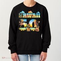 Hawaii 50Th State Hawaiian Beach Hibiscus 50 Maui Sunset Women's Sweatshirt thumb 0