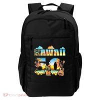 Hawaii 50Th State Hawaiian Beach Hibiscus 50 Maui Sunset Backpack thumb 0