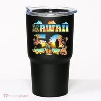 Hawaii 50Th State Hawaiian Beach Hibiscus 50 Maui Sunset Tumbler thumb 0