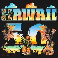 Hawaii 50Th State Hawaiian Beach Hibiscus 50 Maui Sunset Women's Tank Top thumb 5