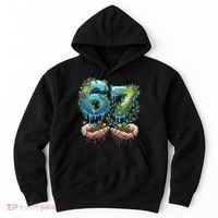 Hand 67 Earth Day 6 7 Six Seven Meme Hoodie thumb 0