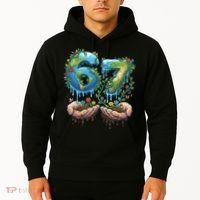 Hand 67 Earth Day 6 7 Six Seven Meme Hoodie thumb 2