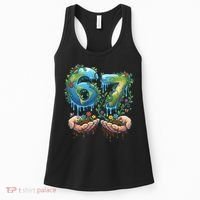 Hand 67 Earth Day 6 7 Six Seven Meme Women's Tank Top thumb 0