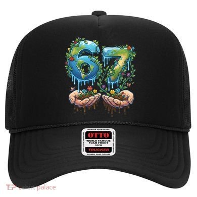 Hand 67 Earth Day 6 7 Six Seven Meme Hat