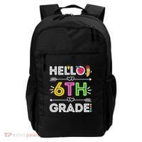 Hello 6Th Grade Sixth Teacher Student Back To School Gift Backpack thumb 0