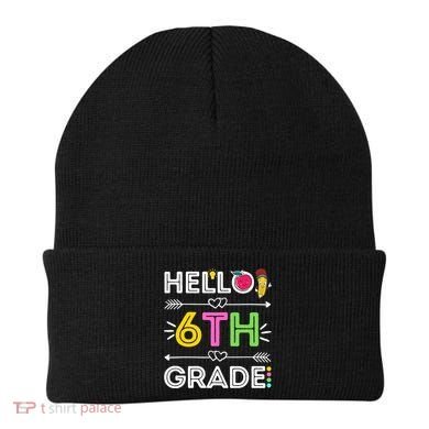 Hello 6Th Grade Sixth Teacher Student Back To School Gift Beanie