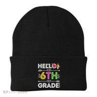 Hello 6Th Grade Sixth Teacher Student Back To School Gift Beanie thumb 0