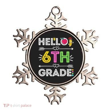 Hello 6Th Grade Sixth Teacher Student Back To School Gift Ornament