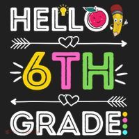 Hello 6Th Grade Sixth Teacher Student Back To School Gift Golf Towel thumb 3