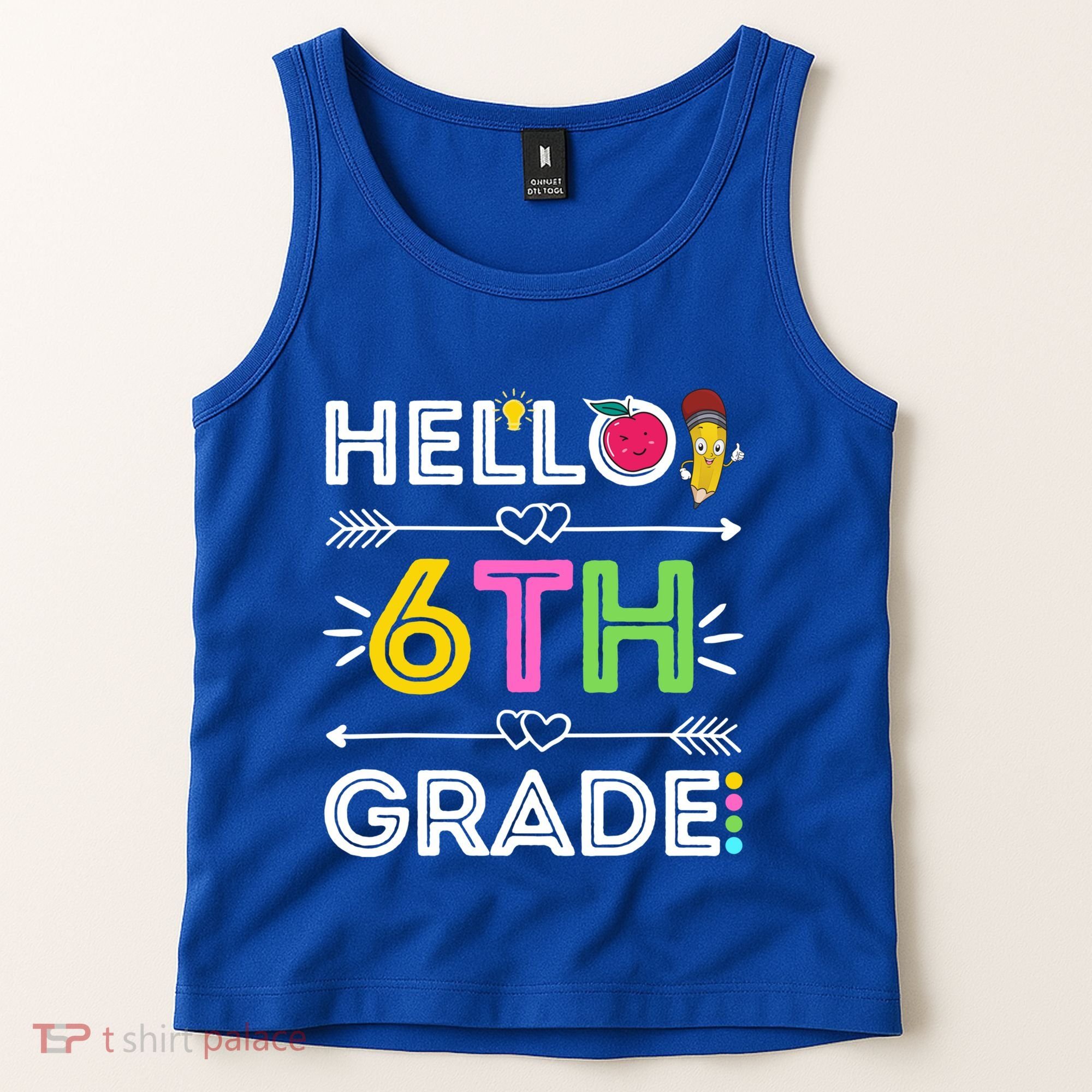 Hello 6Th Grade Sixth Teacher Student Back To School Gift Tank Top