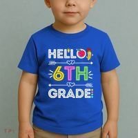 Hello 6Th Grade Sixth Teacher Student Back To School Gift Toddler T-Shirt thumb 2