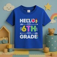 Hello 6Th Grade Sixth Teacher Student Back To School Gift Toddler T-Shirt thumb 3