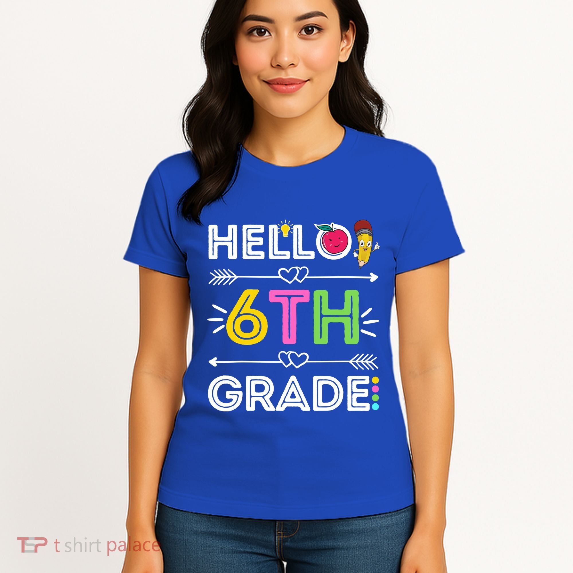 Hello 6Th Grade Sixth Teacher Student Back To School Gift Women's T-Shirt