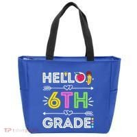Hello 6Th Grade Sixth Teacher Student Back To School Gift Tote Bag thumb 0