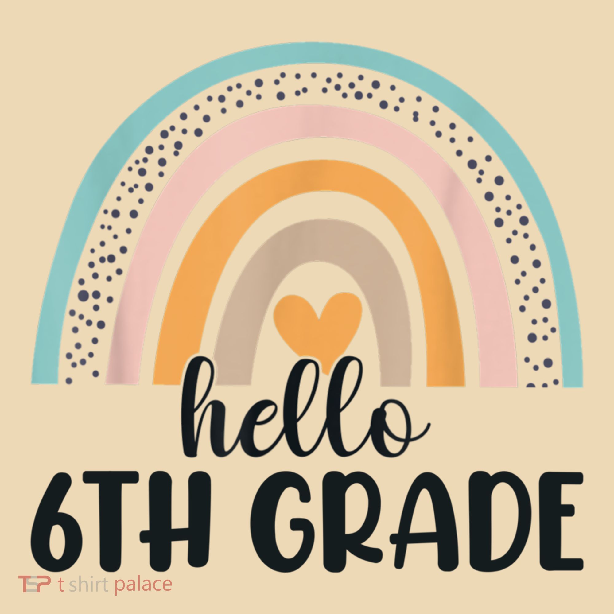Hello 6Th Grade Rainbow Back To School Teachers Gift Tote Bag