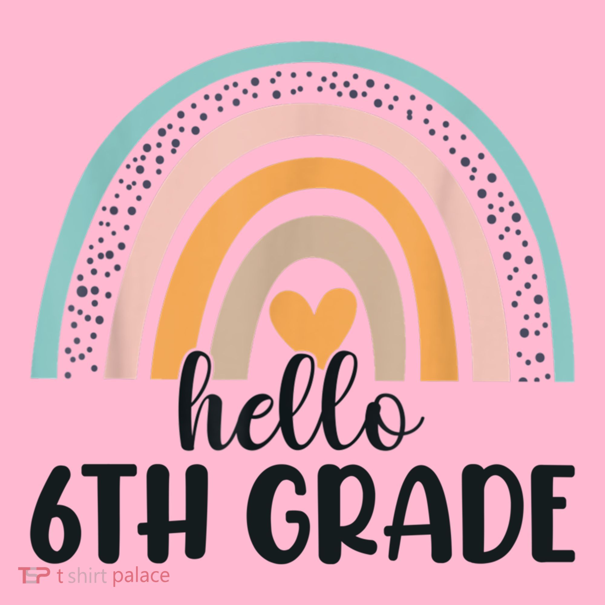 Hello 6Th Grade Rainbow Back To School Teachers Gift Coaster
