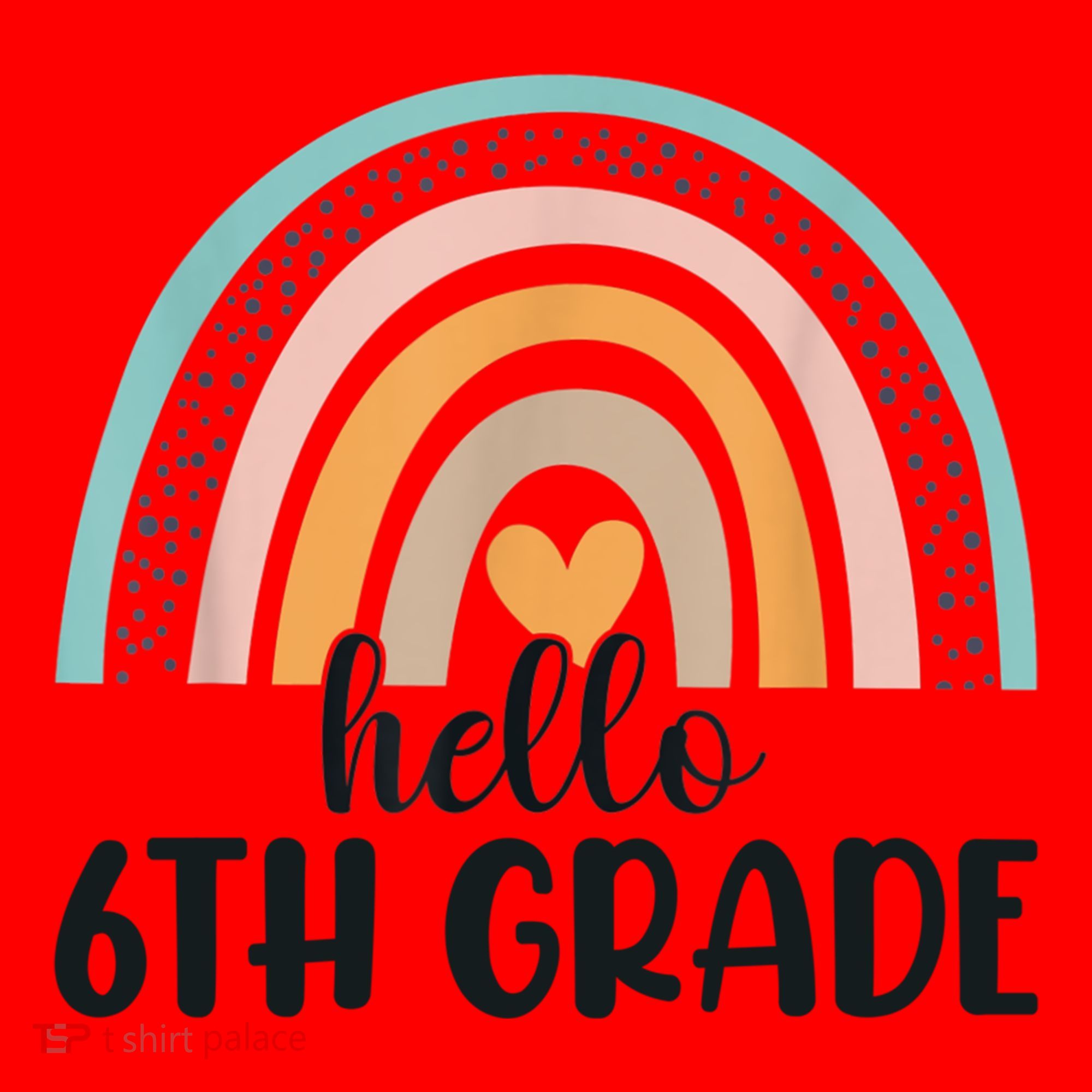 Hello 6Th Grade Rainbow Back To School Teachers Gift Santa Hat