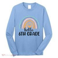 Hello 6Th Grade Rainbow Back To School Teachers Gift Long Sleeve Shirt thumb 0