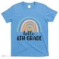 Hello 6Th Grade Rainbow Back To School Teachers Gift T-Shirt thumb 0