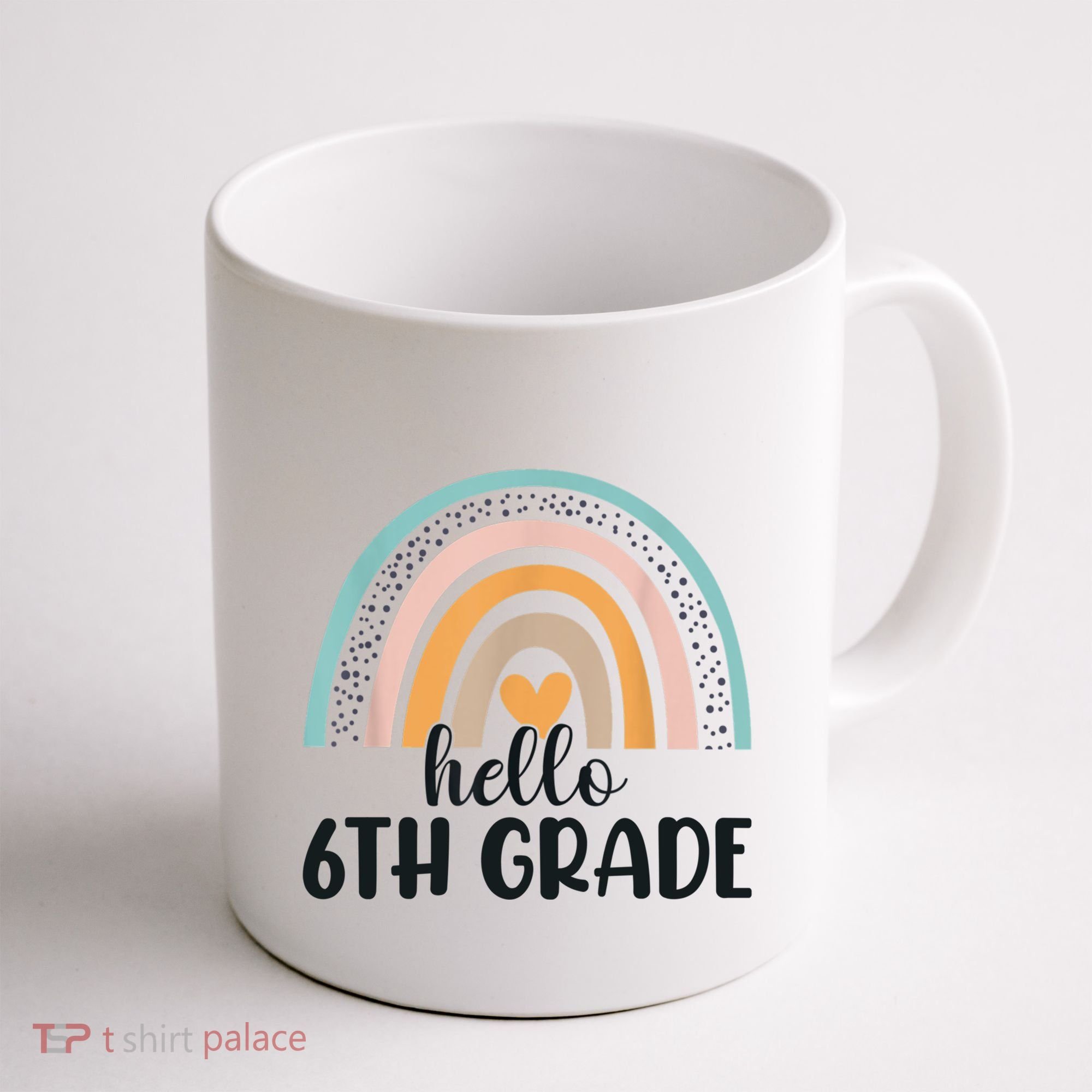 Hello 6Th Grade Rainbow Back To School Teachers Gift Coffee Mug