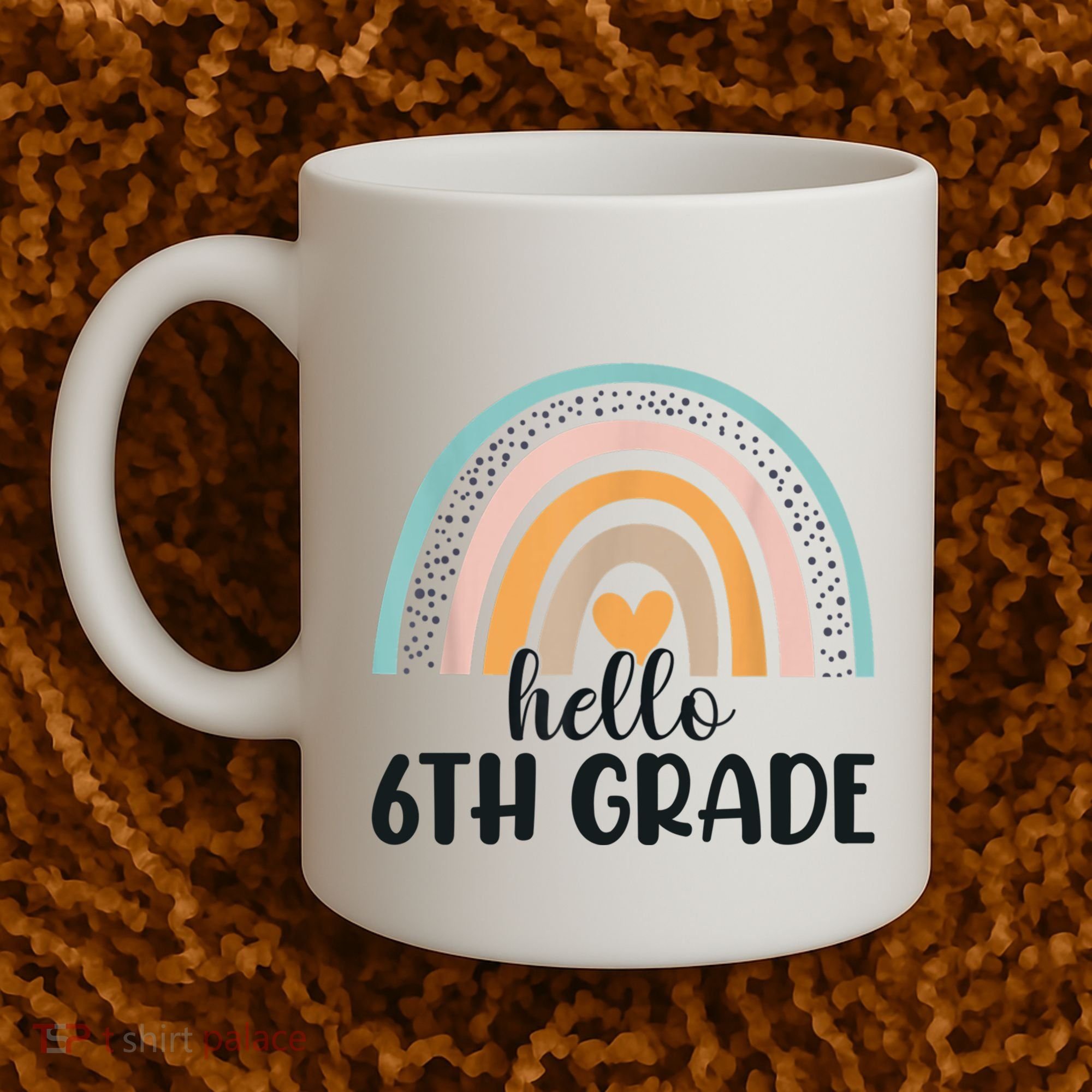 Hello 6Th Grade Rainbow Back To School Teachers Gift Coffee Mug