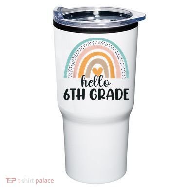 Hello 6Th Grade Rainbow Back To School Teachers Gift Tumbler