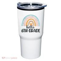 Hello 6Th Grade Rainbow Back To School Teachers Gift Tumbler thumb 0