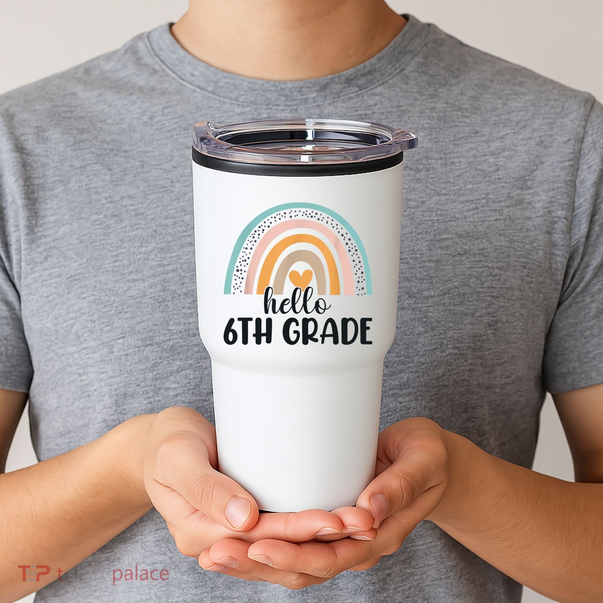 Hello 6Th Grade Rainbow Back To School Teachers Gift Tumbler
